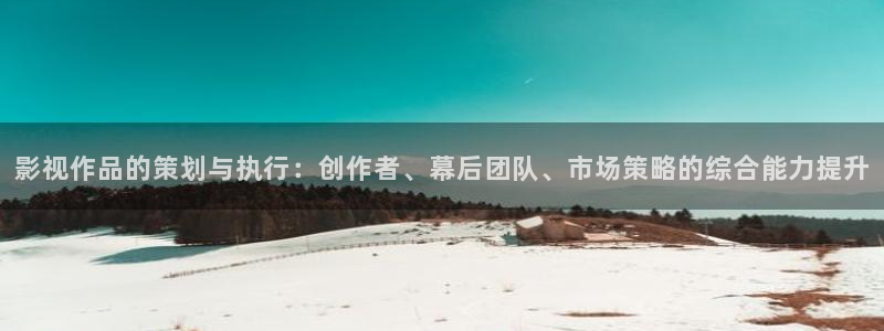 青青草原com.：影视作品的策划与执行：创作者、幕后团队、市场策略的综合能力提升